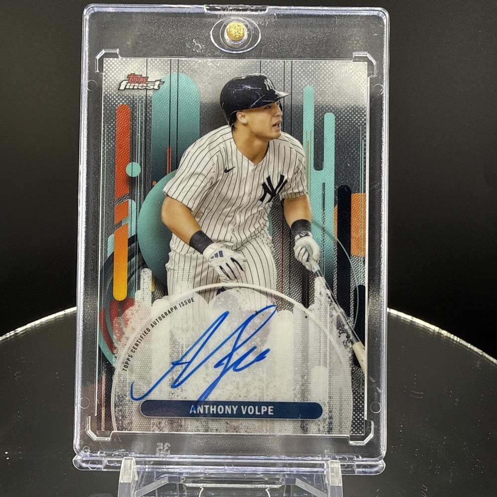 Topps 2025 Finest Anthony Volpe Finest Autographs Insert Auto #FA-AV Yankees